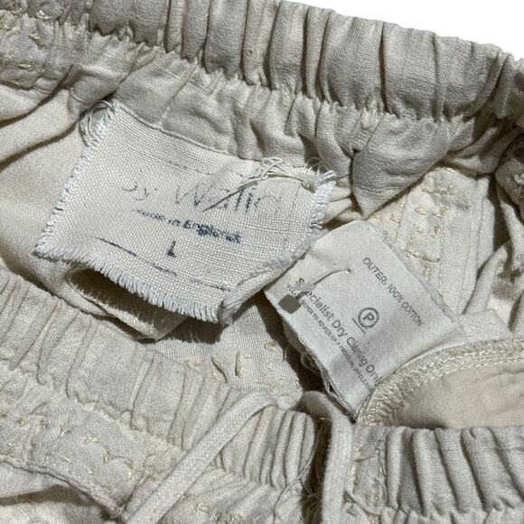 Patchwork Boro shashiko 3/4 shorts - Picture 2 of 2